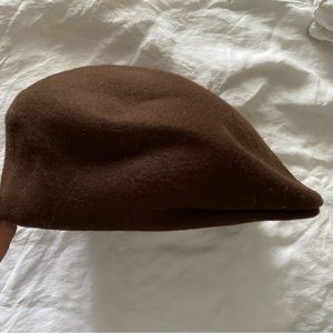 Brown Wool Paper Boy Hat / Cap